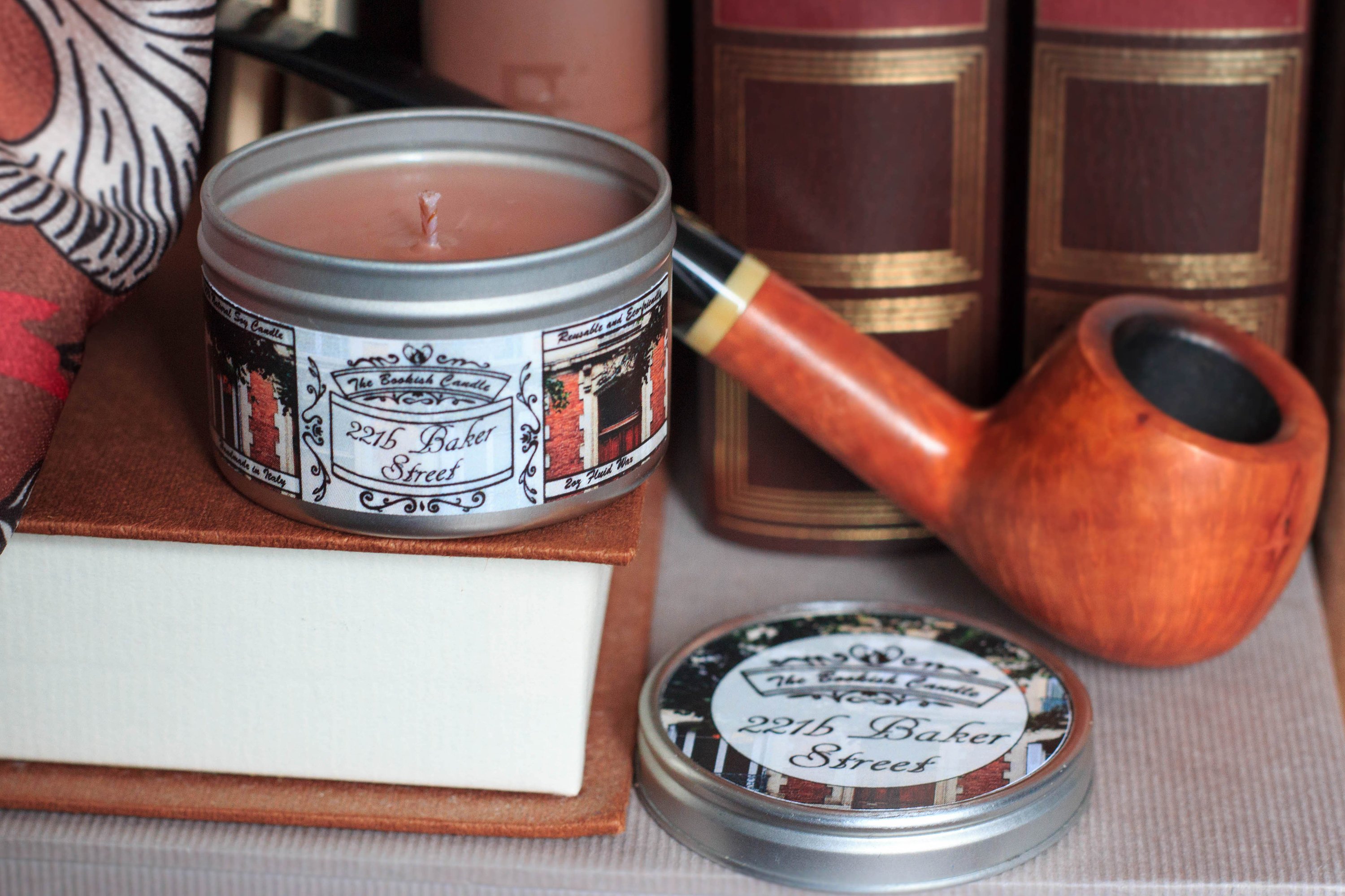 thebookishcandle bougie littéraire vegan Sherlock Holmes