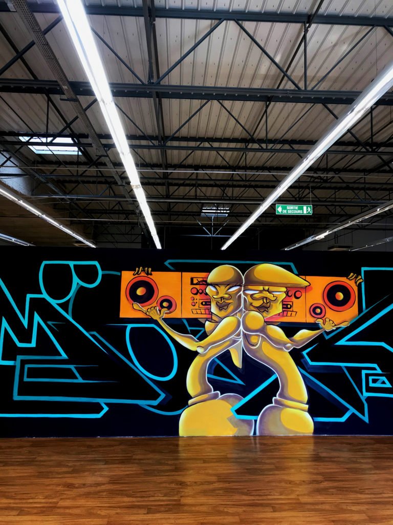 expo l'art ou on ne l'attend pas, MÖKA - Graffiti fresque de 7m x 2,3m