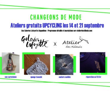 ateliers upcycling avec les Galeries Lafayette