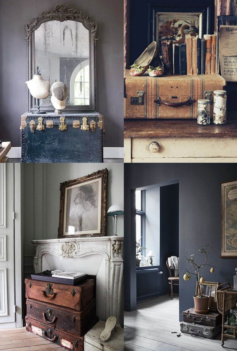 Idée Déco Avec Une Malle Ancienne Comment utiliser de vieilles valises ou une malle dans la déco - Atelier  des tilleuls