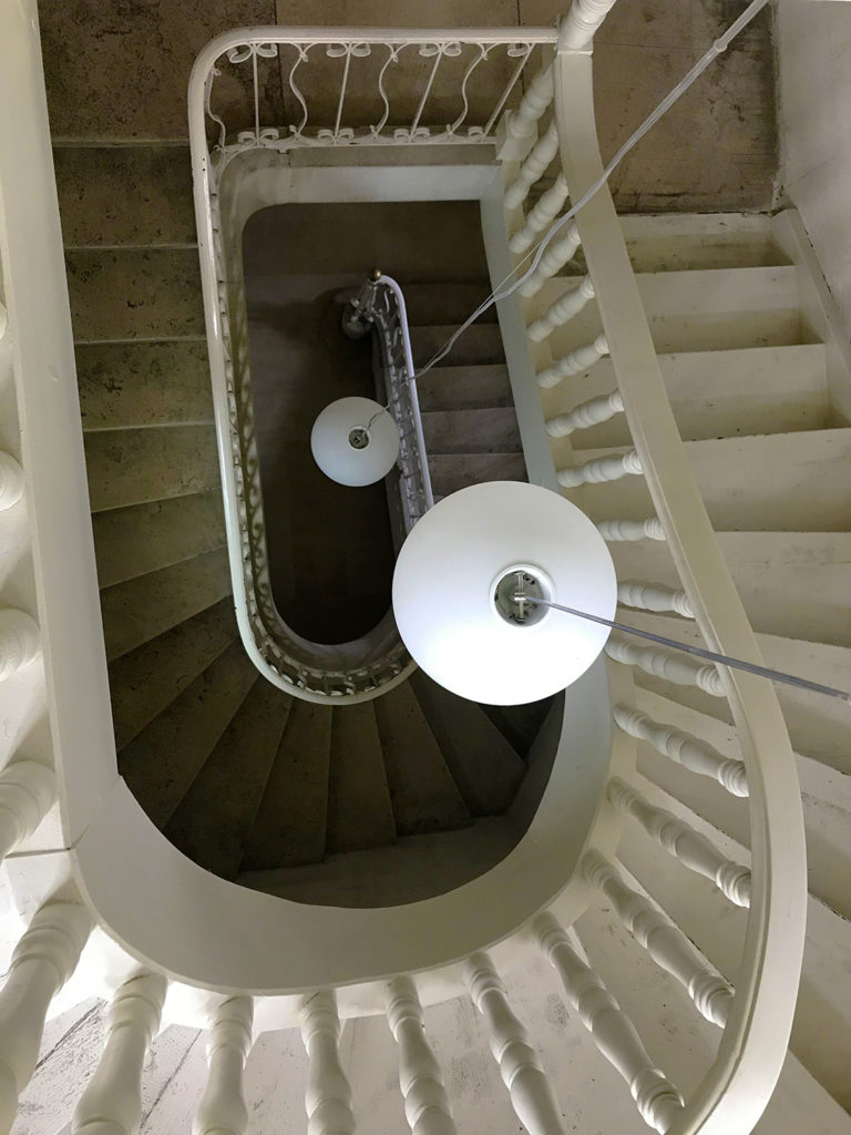 escalier de la maison alsacienne à Angoulême en Charente