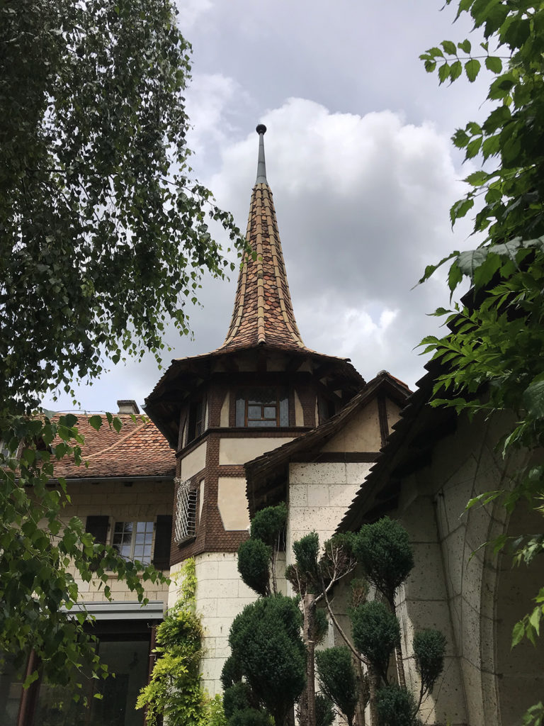 toit de la maison alsacienne à Angoulême en Charente