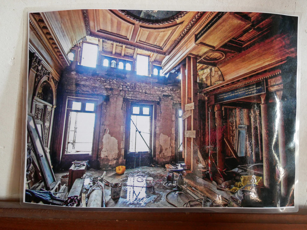 photo des travaux du château de la mercerie en charente