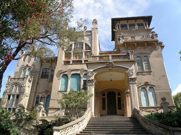 façade de la villa Zanetti à Savone en Italie