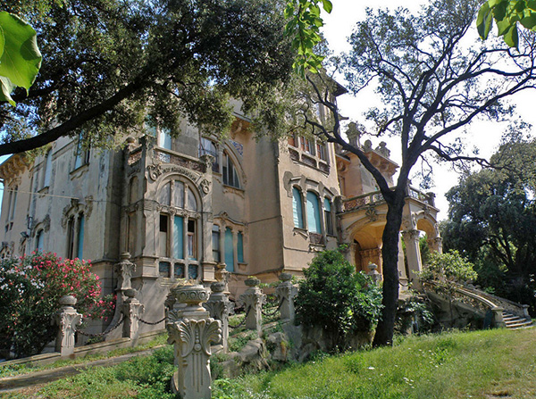 façade de la villa Zanetti à Savone en Italie