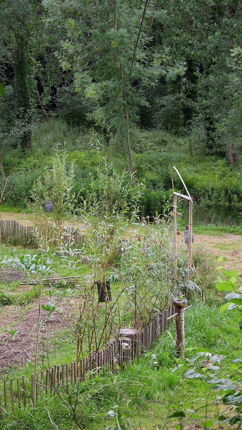 potager de l'abbaye de Bassac en Charente